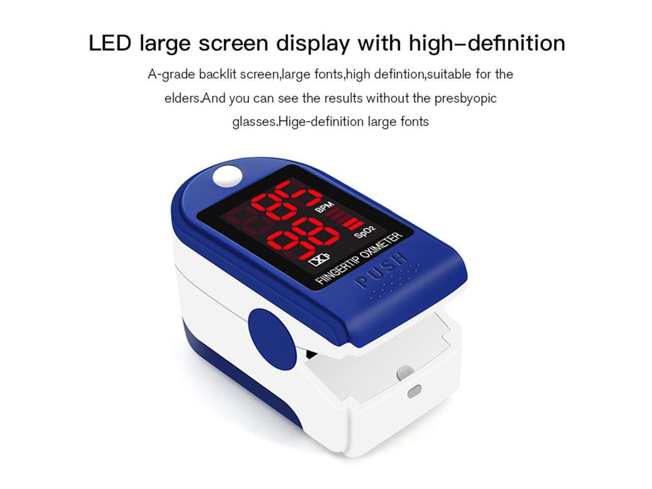 Οξύμετρο Δακτύλου με Οθόνη LED & Παλμόμετρο - Fingertip Pulse Oximeter, SpO2 / Heart Rate Sensor JZK-302